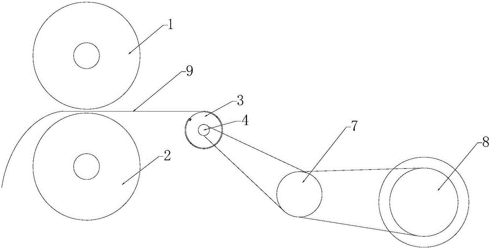 Tension control device for padder