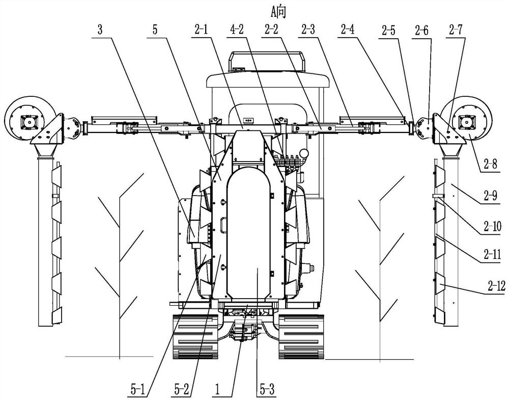 Track mounted grape sprayer