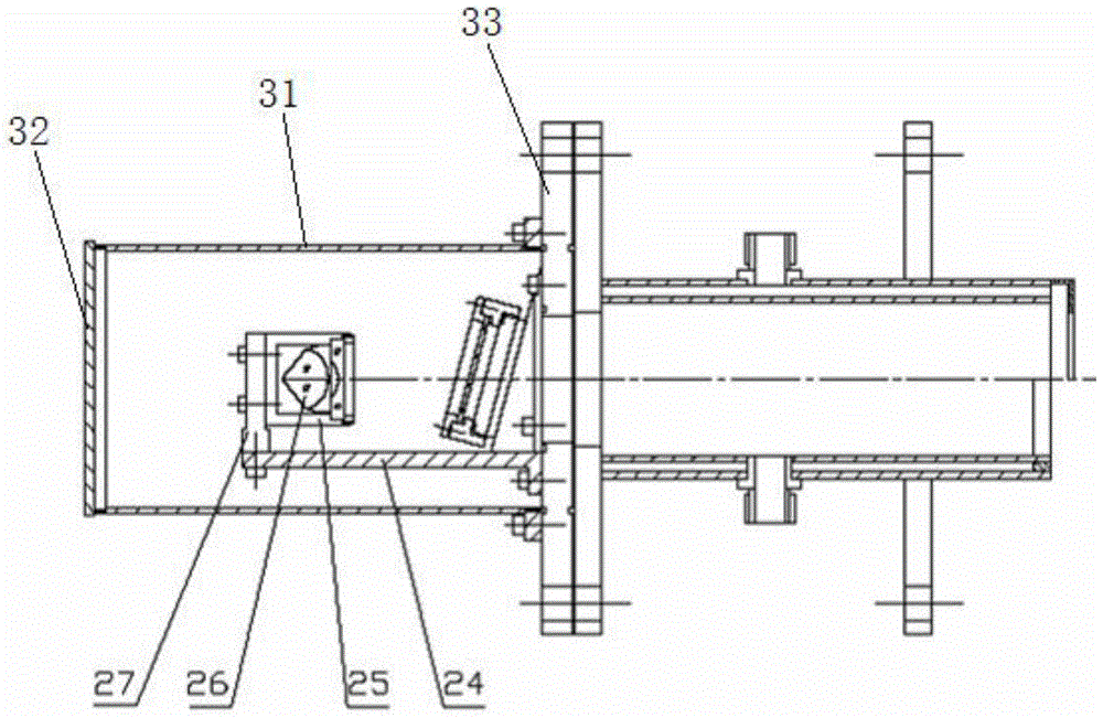 Stable and compact laser transceiver integrated detection optical path structure