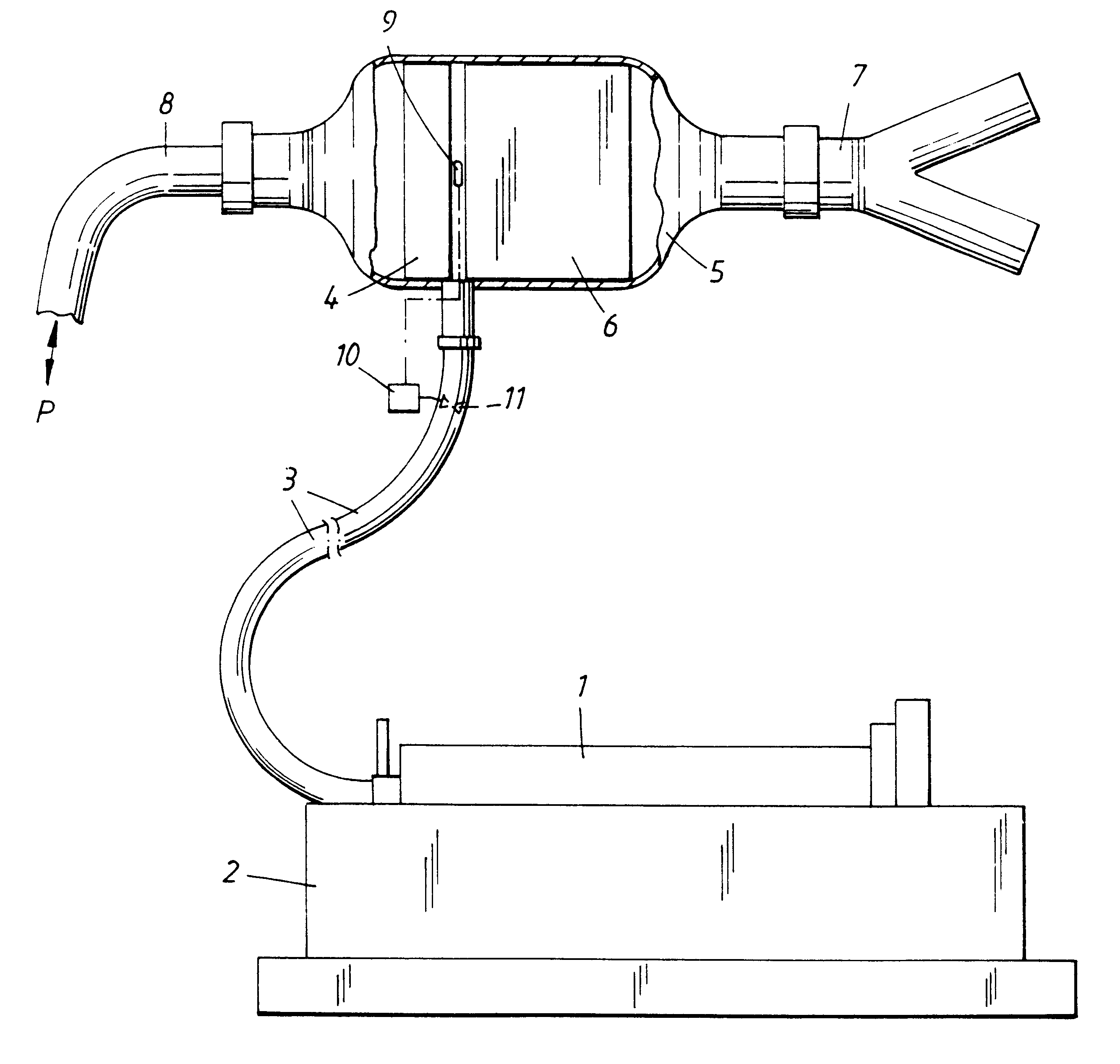 Device for recovering anaesthetic