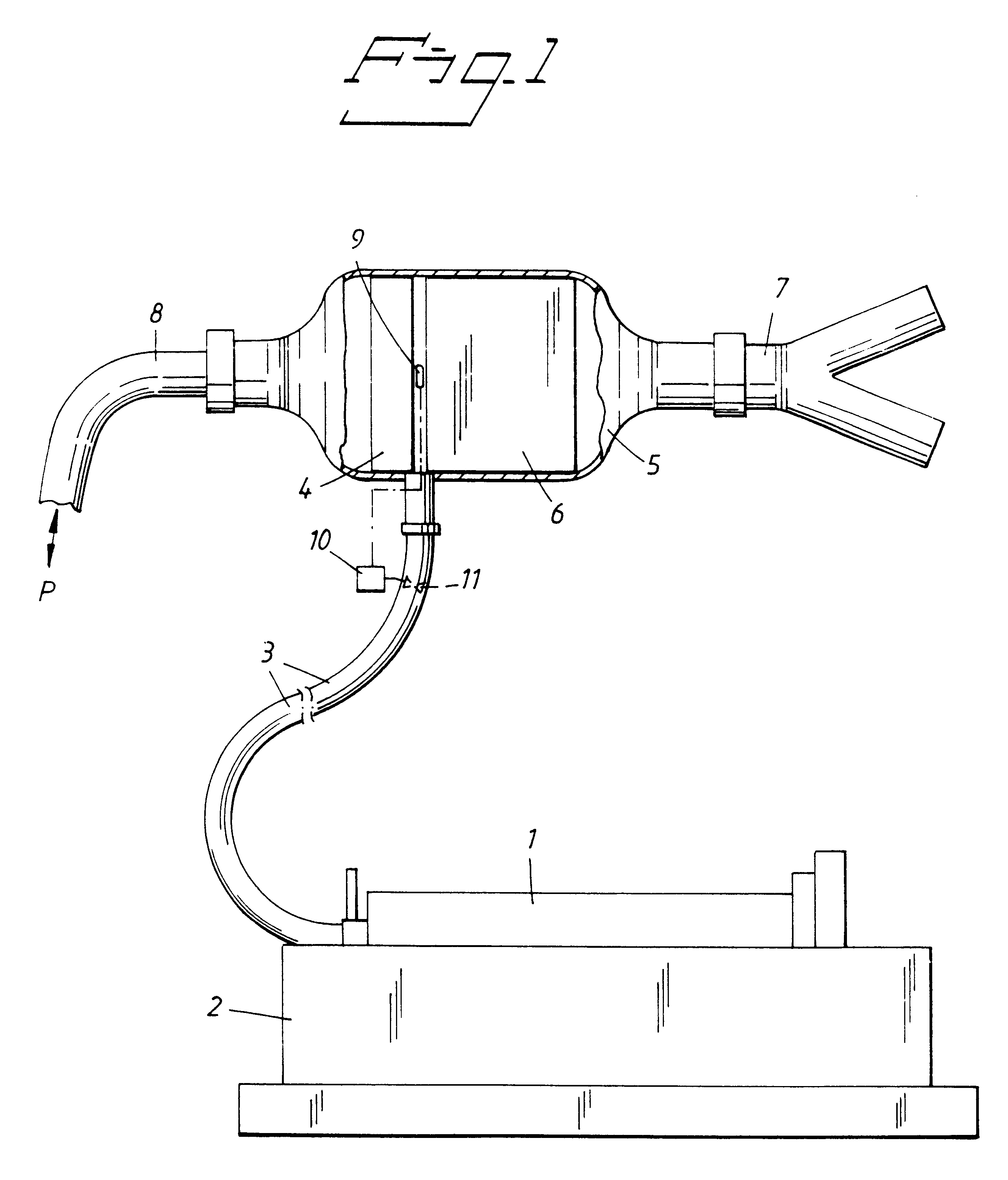 Device for recovering anaesthetic