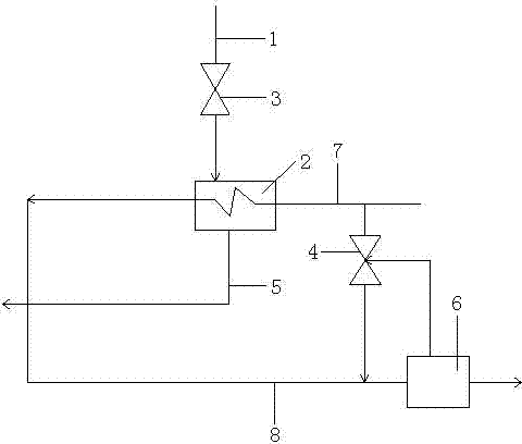 A device for improving the heating economy of a pure condensing reformed heating unit