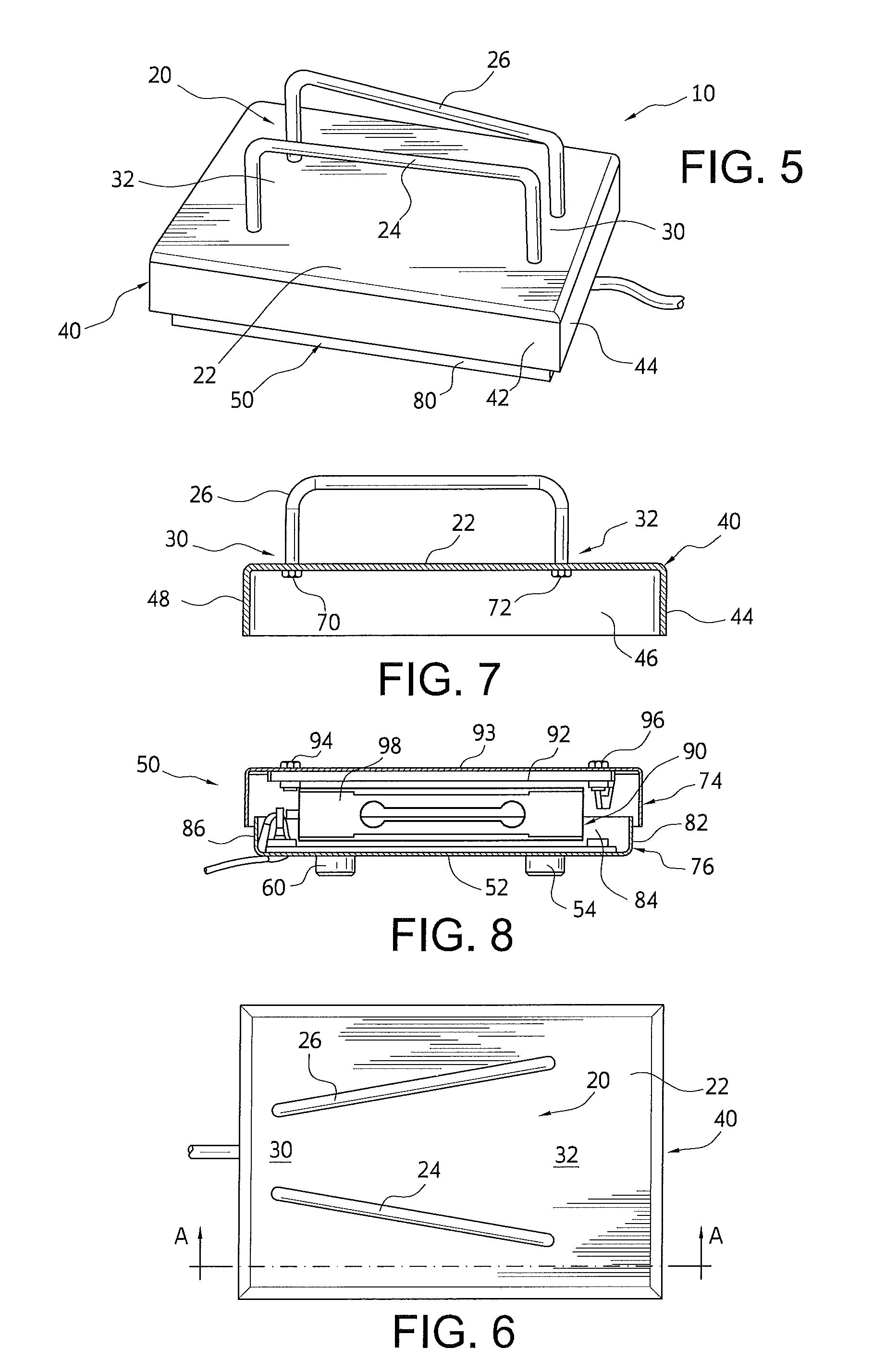 Cup-Holding Repositionable Food Scale Weight Sensing System, Fry Ribbon Bridge Assembly And Method