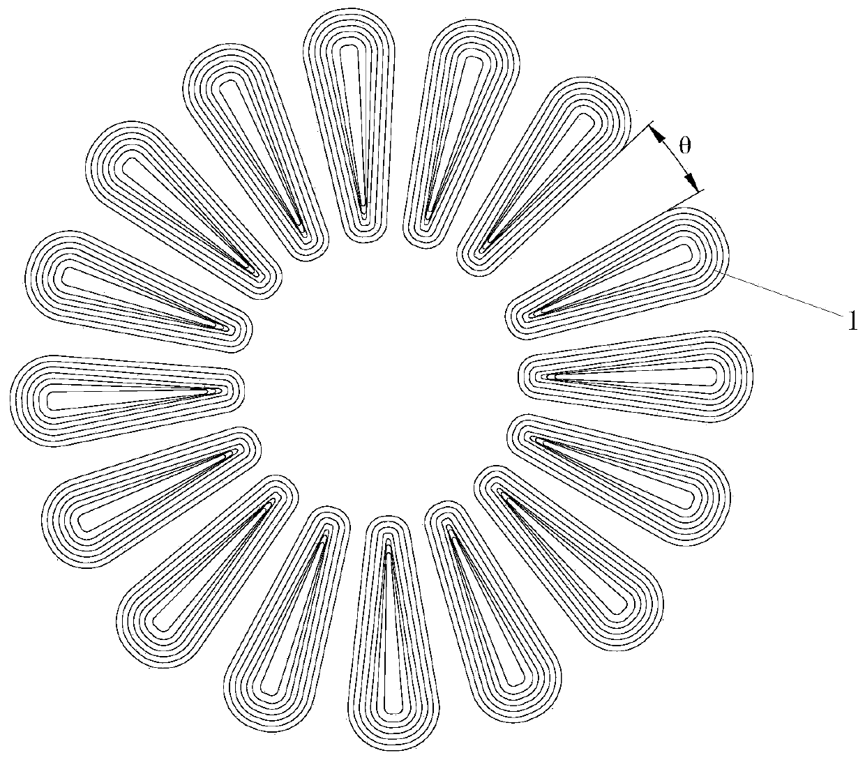 Novel stator winding structure based on axial coreless motor