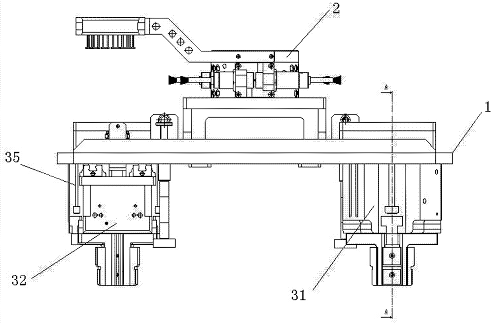 Robot grabbing part applied to engine assembling production line