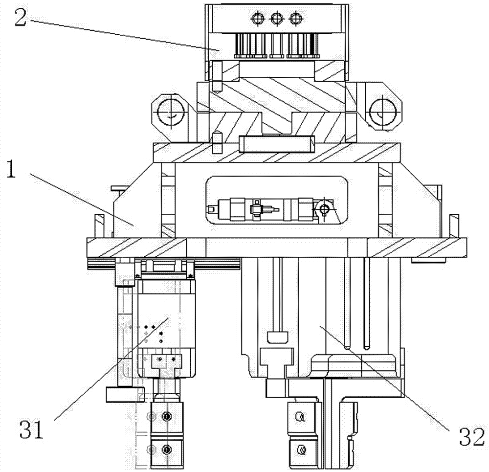 Robot grabbing part applied to engine assembling production line