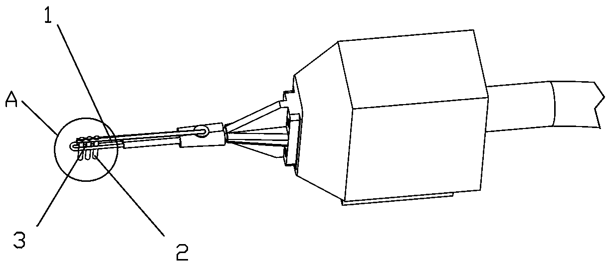 Method and device for soldering tin by induction heating of magnetism collecting rod