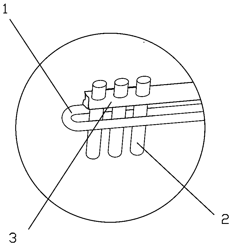 Method and device for soldering tin by induction heating of magnetism collecting rod