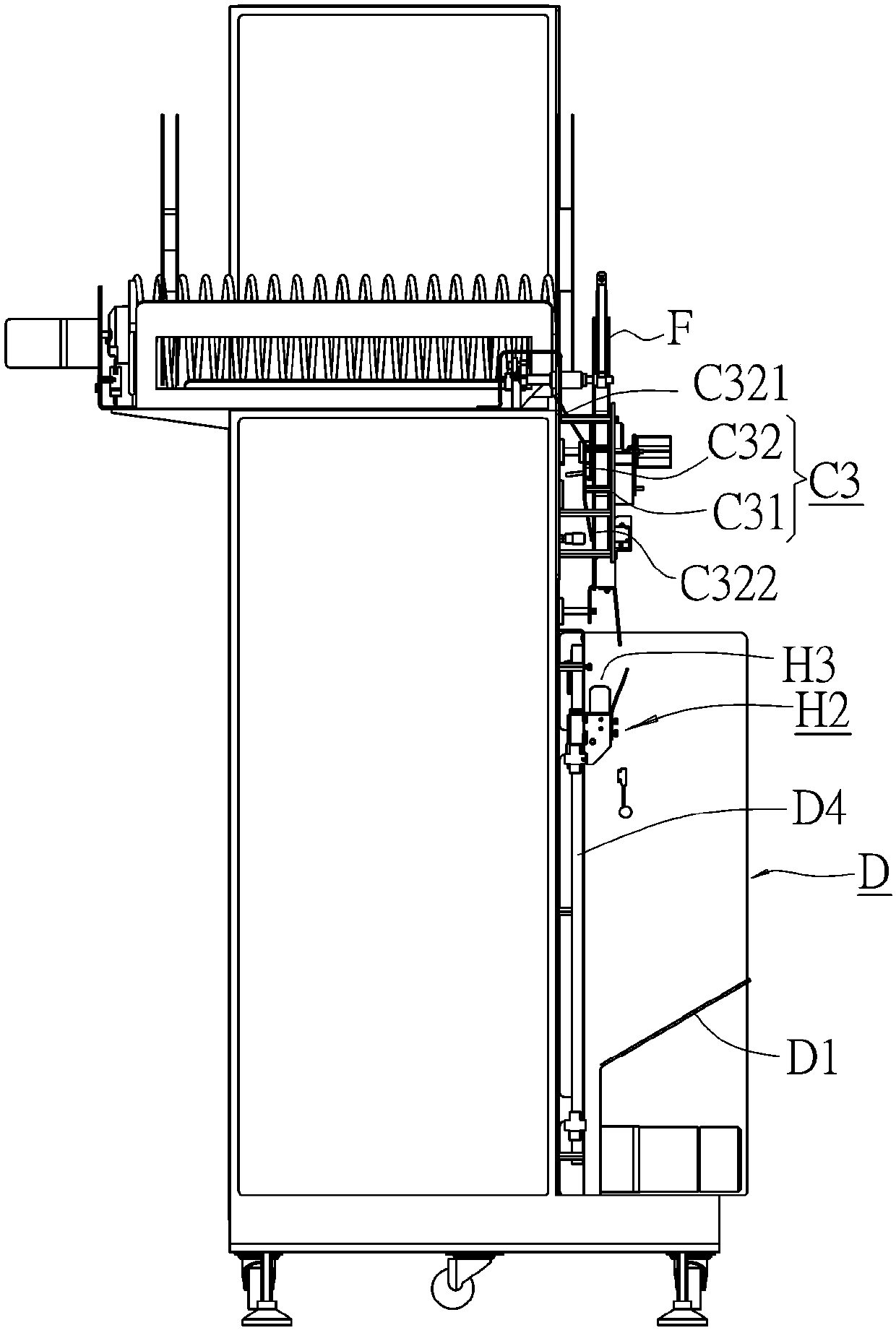 Method and device for conveying reel cassette for electronic component packaging carrier tape