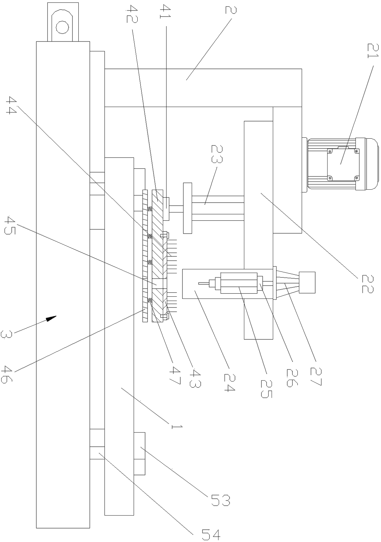 Integrated drilling positioning device for bamboo board processing