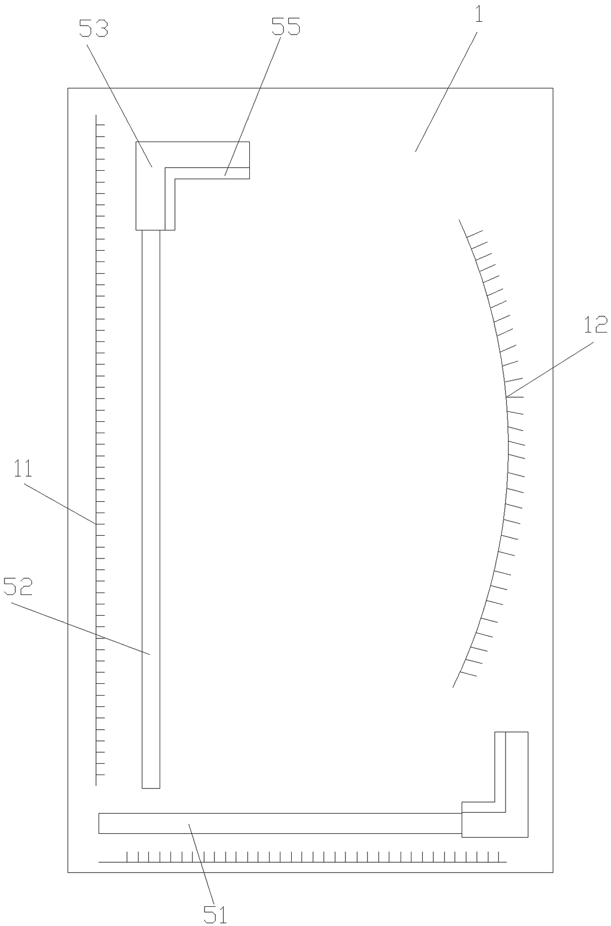 Integrated drilling positioning device for bamboo board processing