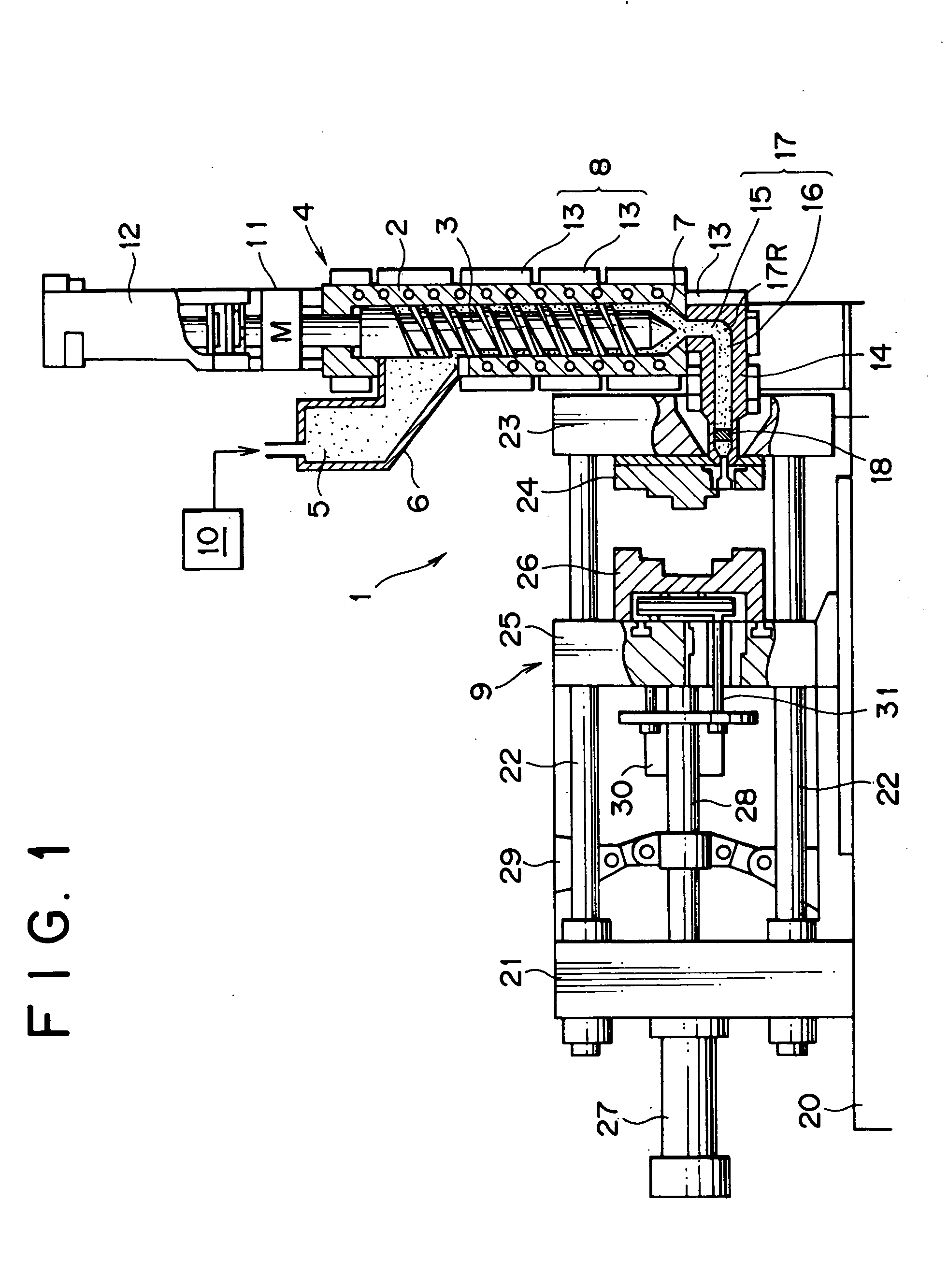 Method and apparatus for injection molding light metal alloy