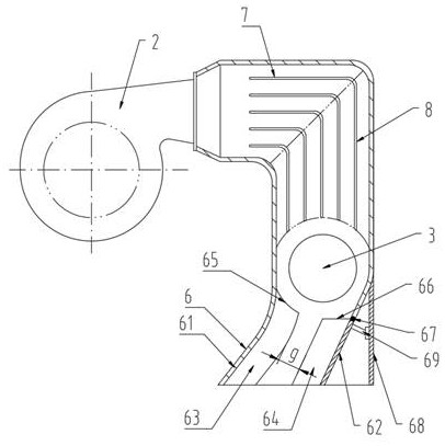 Curing device for spraying production line