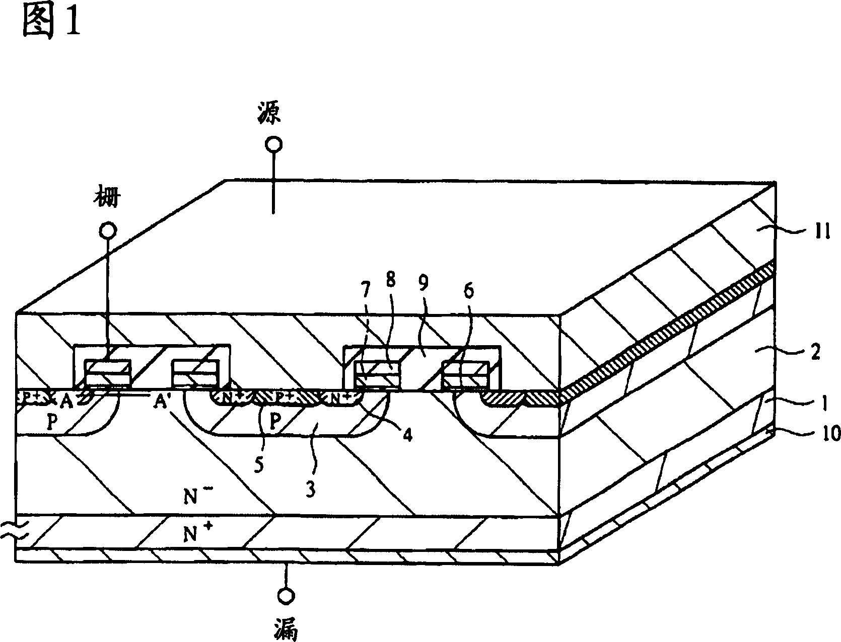 DMOSFET and planar type MOSFET