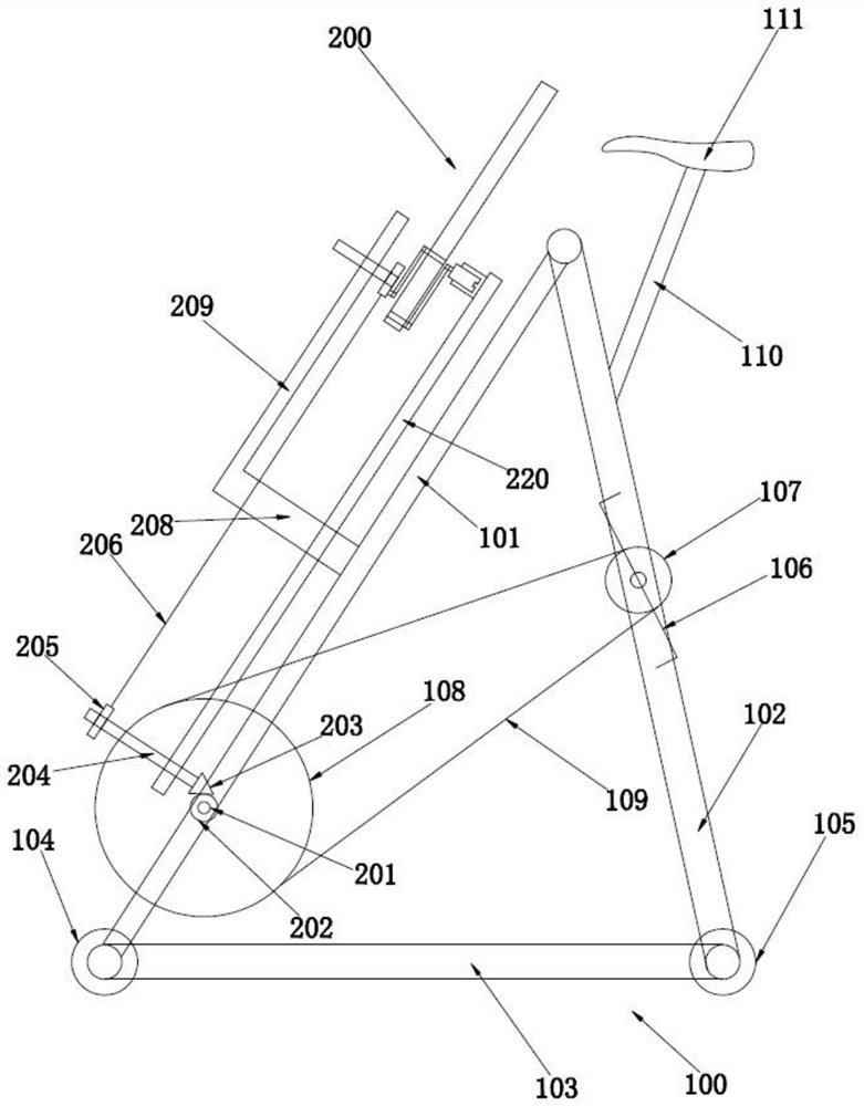 An energy-saving traditional Chinese medicine massage and exercise bicycle machine