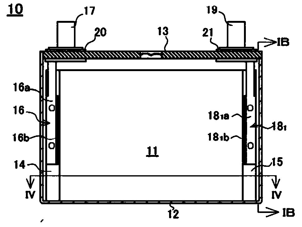 Square-shaped sealed secondary battery and method of manufacturing same