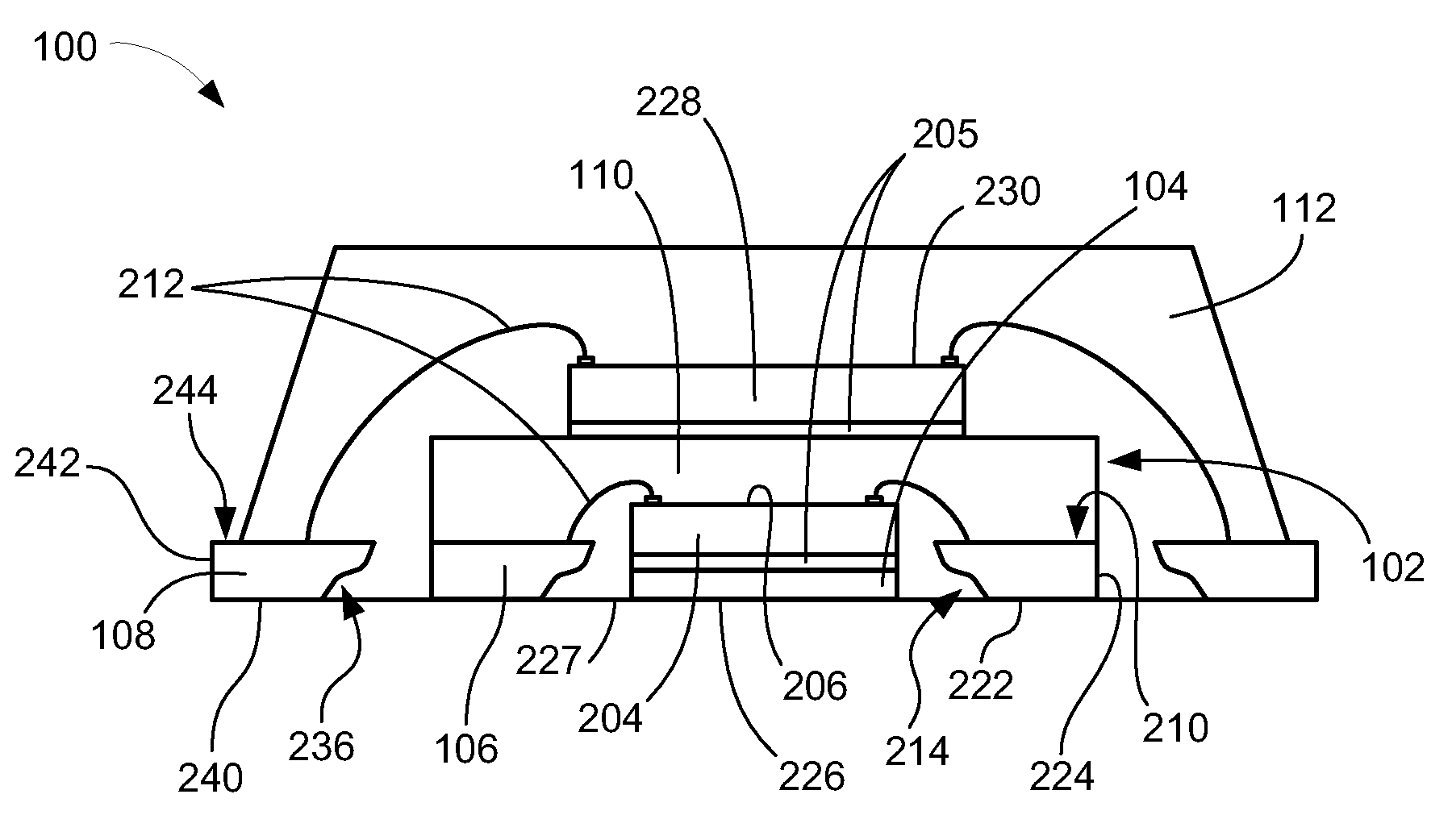 Quad flat pack in quad flat pack integrated circuit package system