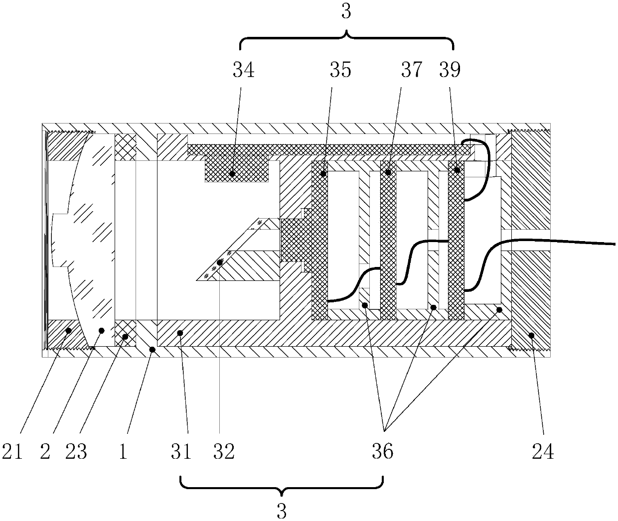 Annular compound lens miniaturized laser transceiver co-aperture device