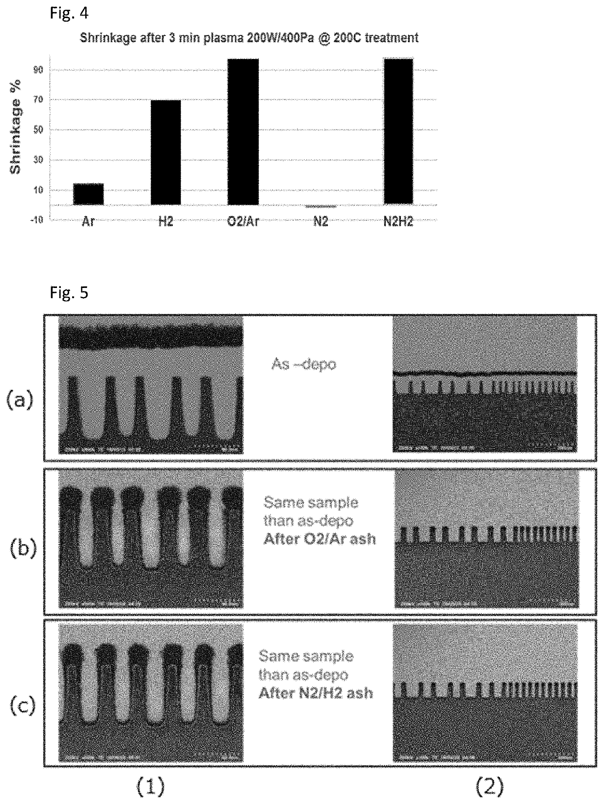 Method of forming topology-controlled amorphous carbon polymer film