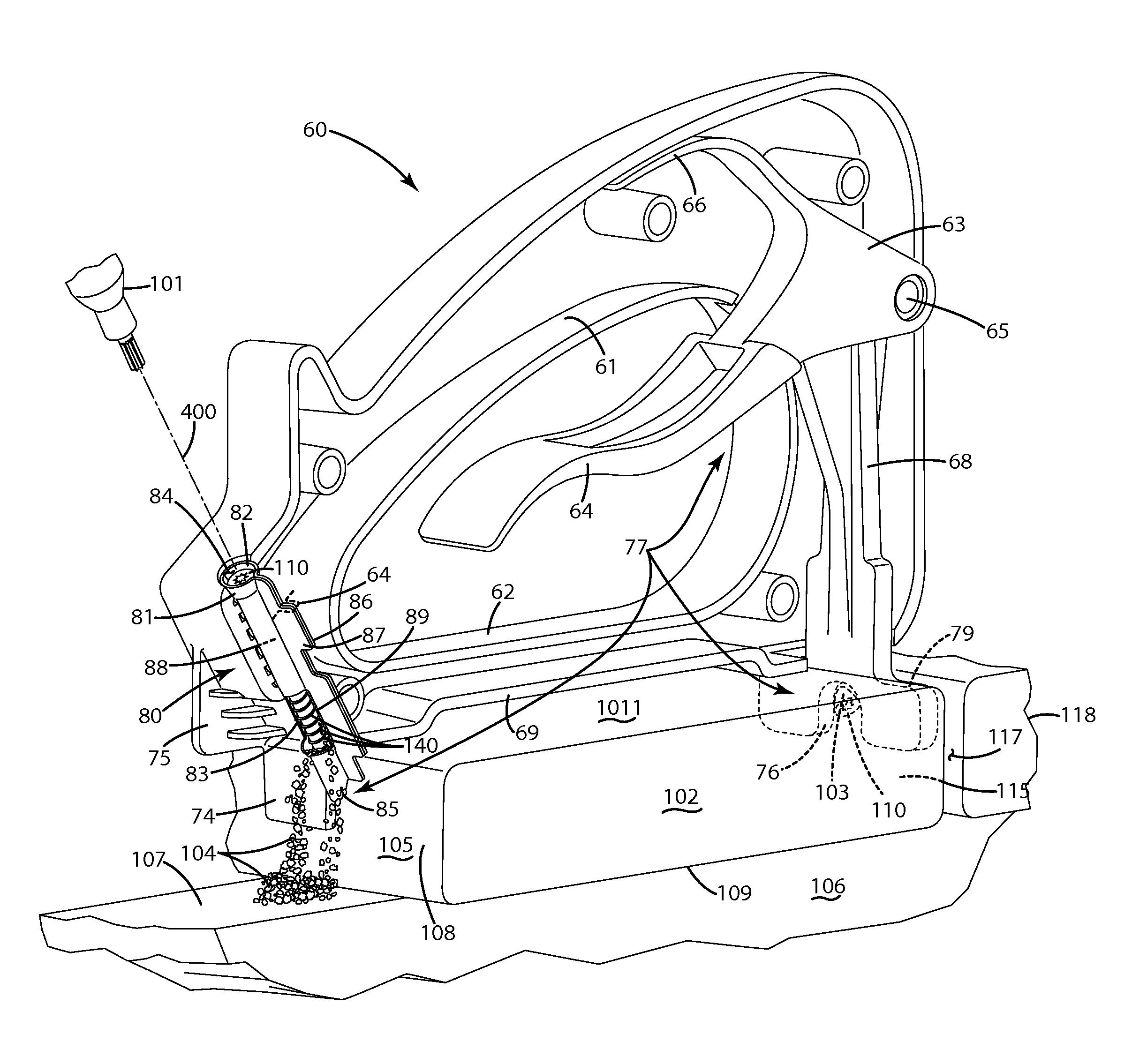 Fastener, installation tool and related method of use