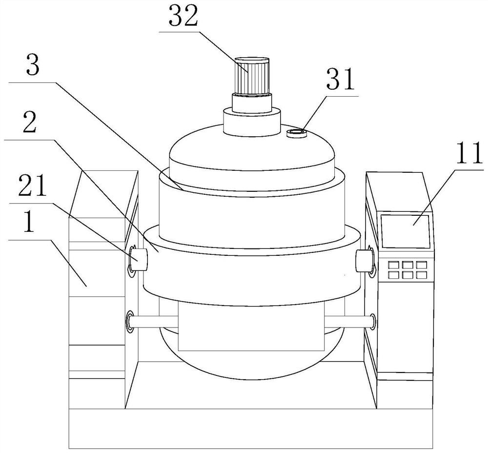 Adhesive plate self-leveling storage stirring device