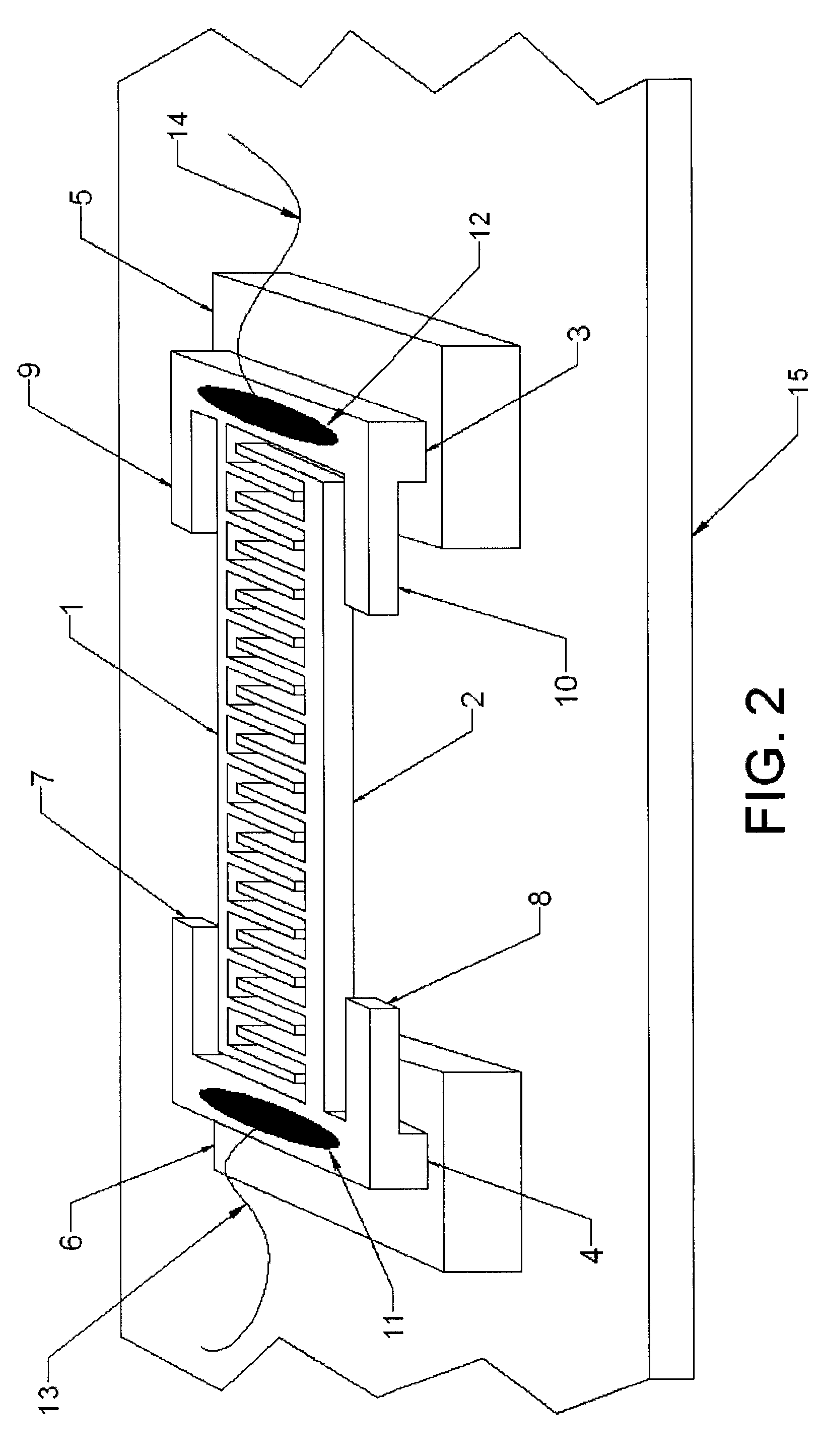 MEMS capacitive bending and axial strain sensor