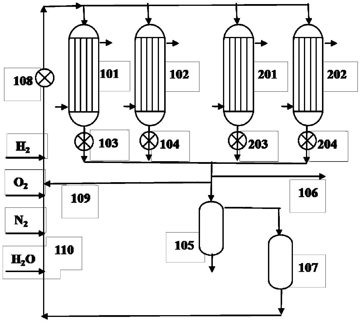 Method for regenerating deactivated palladium catalyst on line in process of preparing ethylene glycol through coal