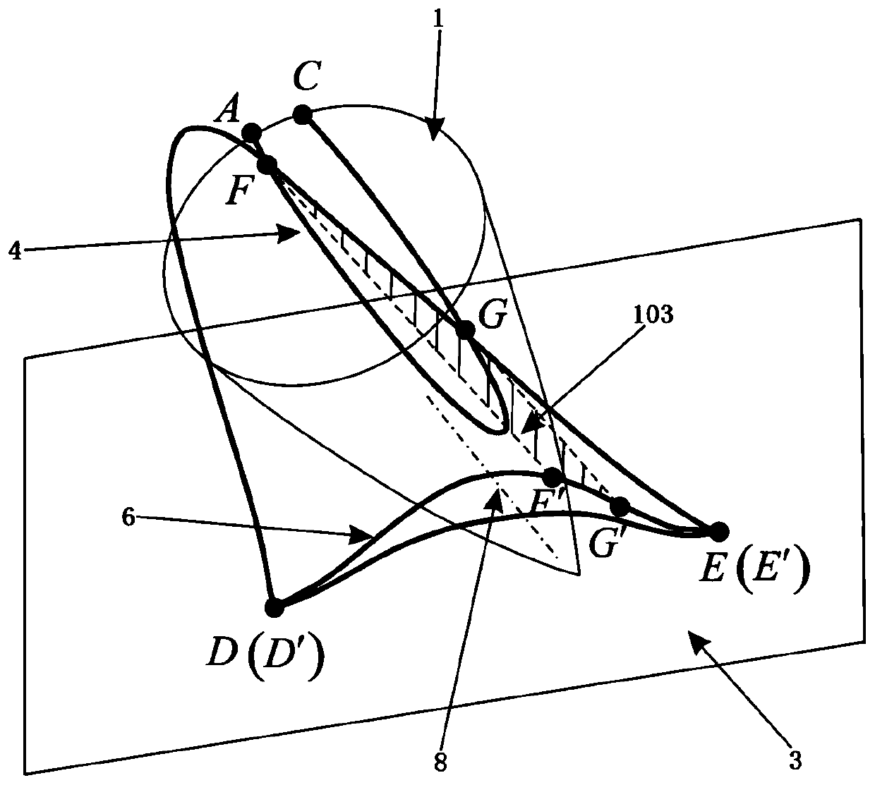 Integrated design method and system of hypersonic flight vehicle body and inward rotating type air inlet duct