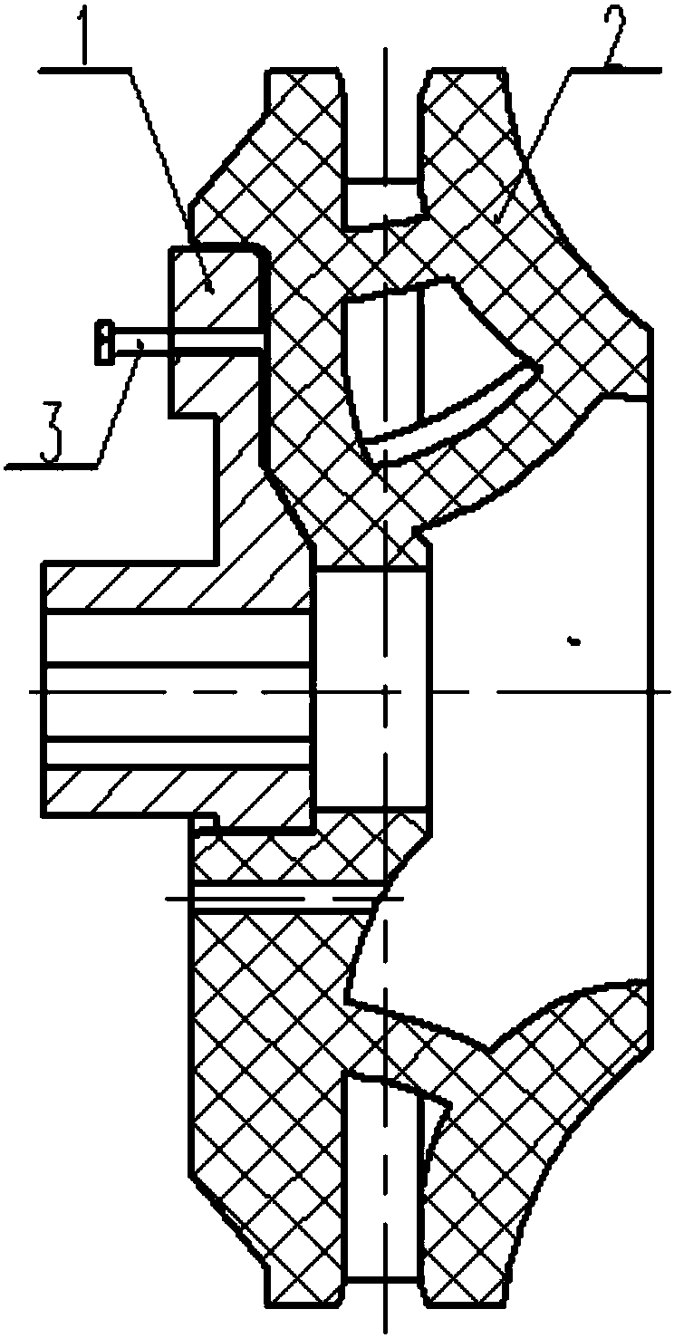 Abrasion-resisting and corrosion-resisting composite impeller