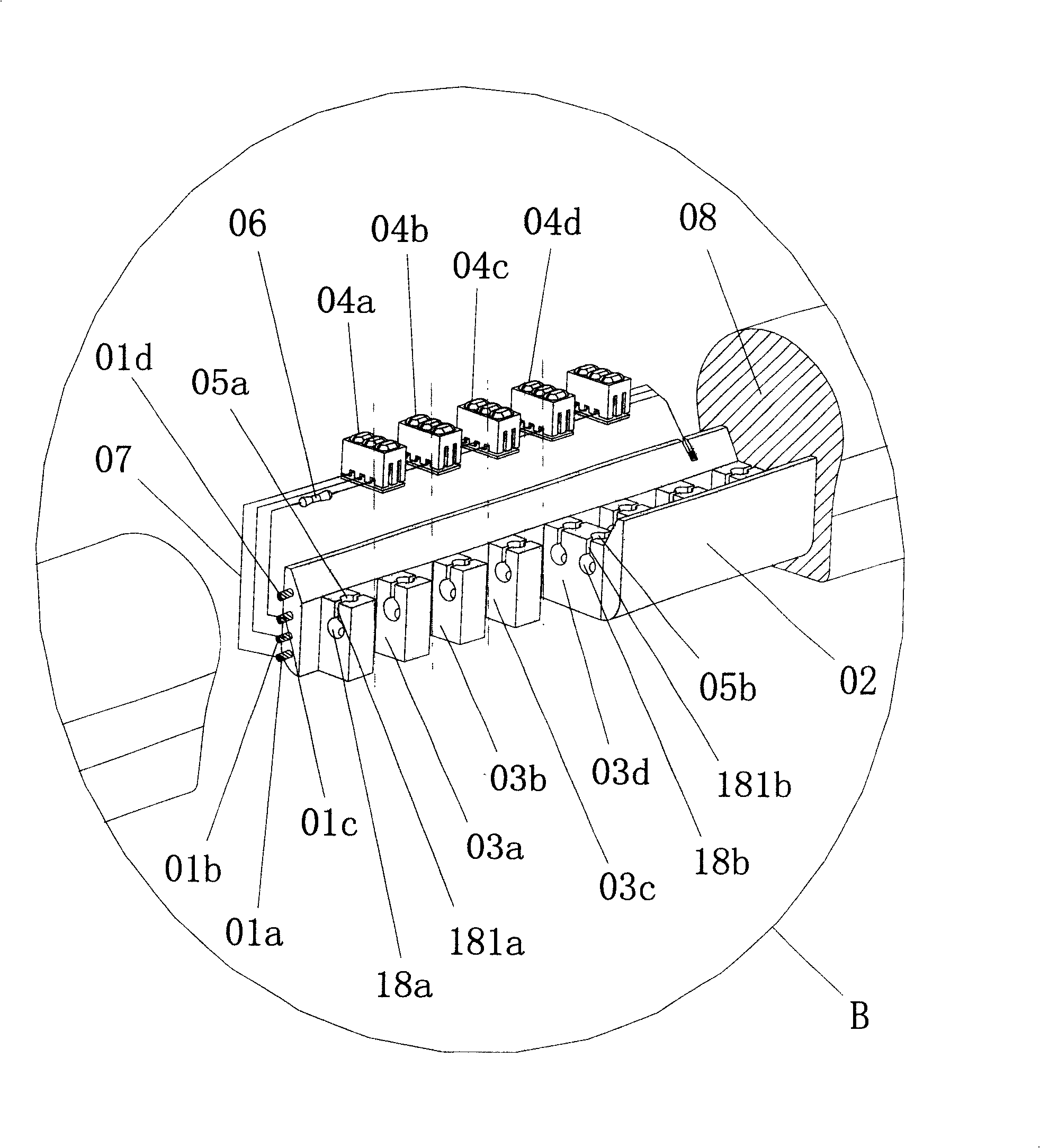 Improved color changing soft tube lamp structure