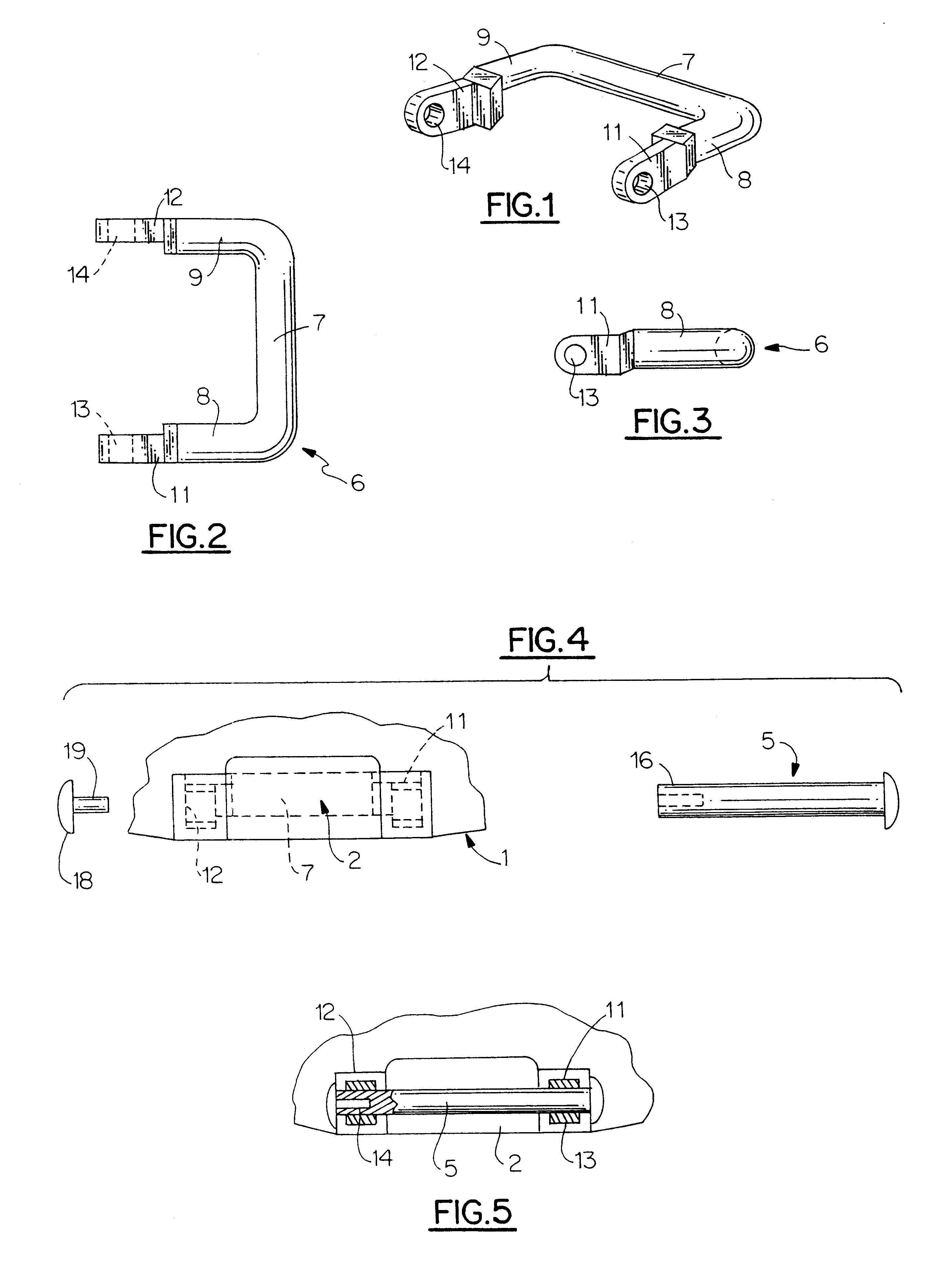 Footwear with a releasable pin for use in gliding sports