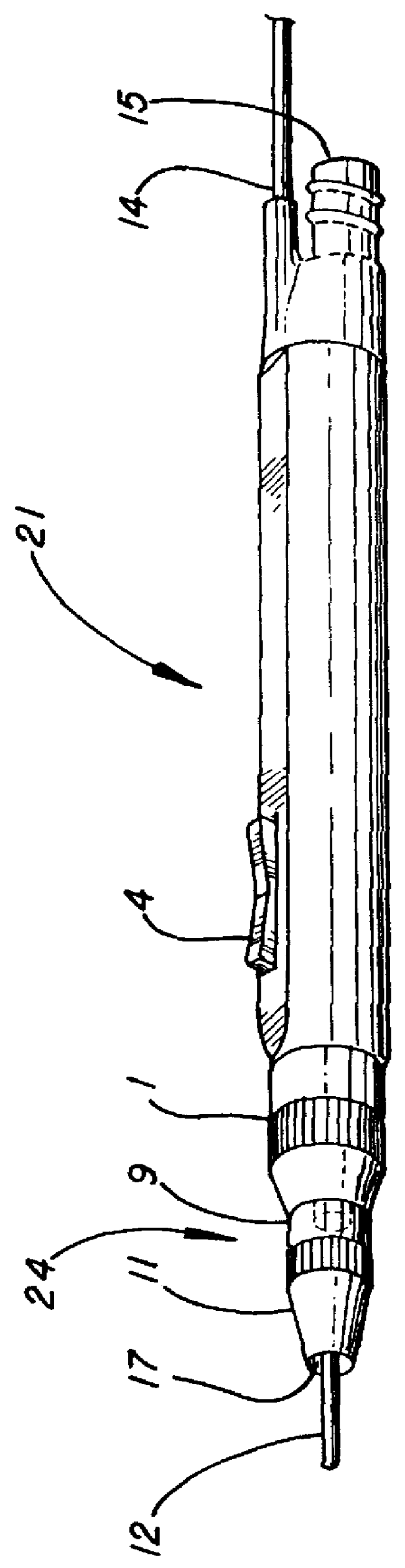 Removable shroud for receiving a pencil used in electro-surgery