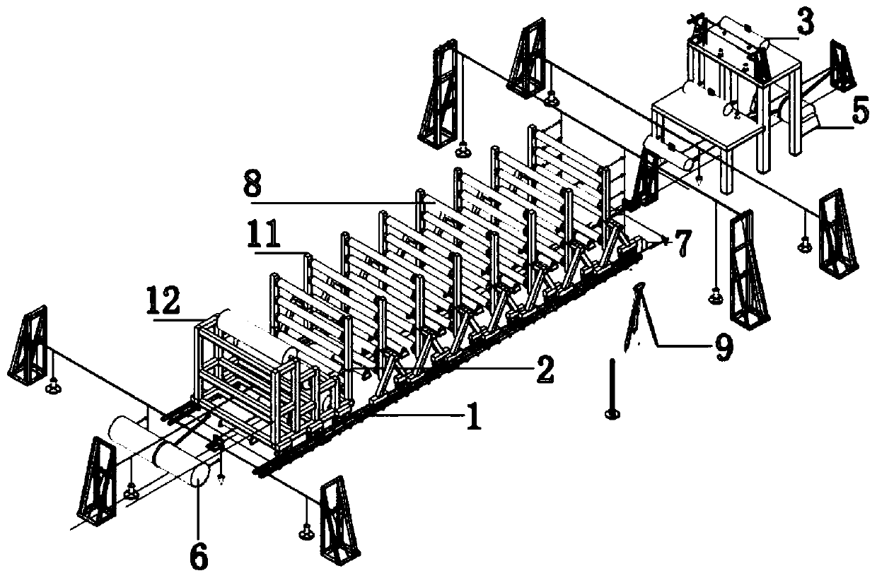 Method for mounting and adjusting running deviation of cold-rolled horizontal loop