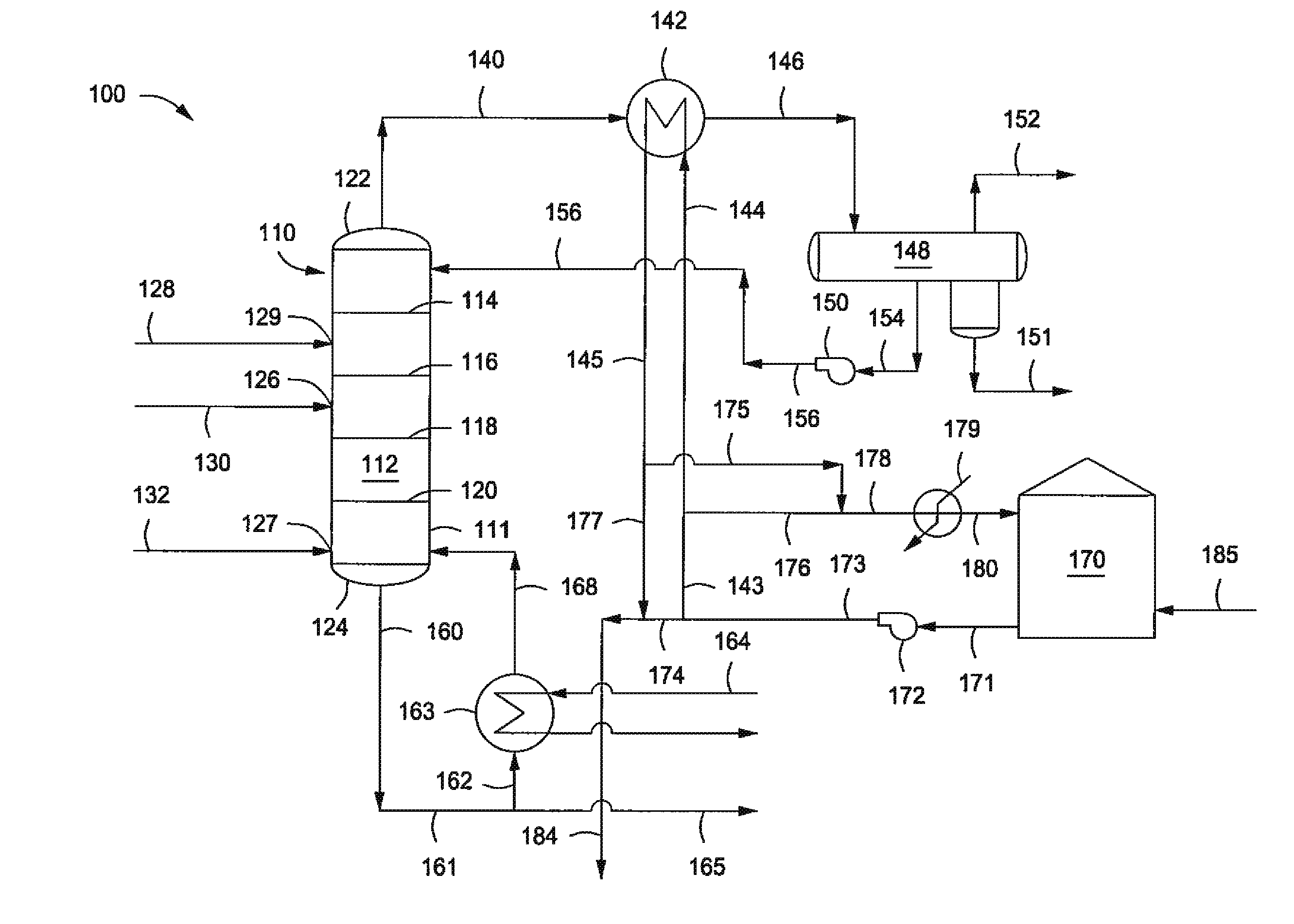 Methods And Systems For Separating Acetone And Phenol From One Another