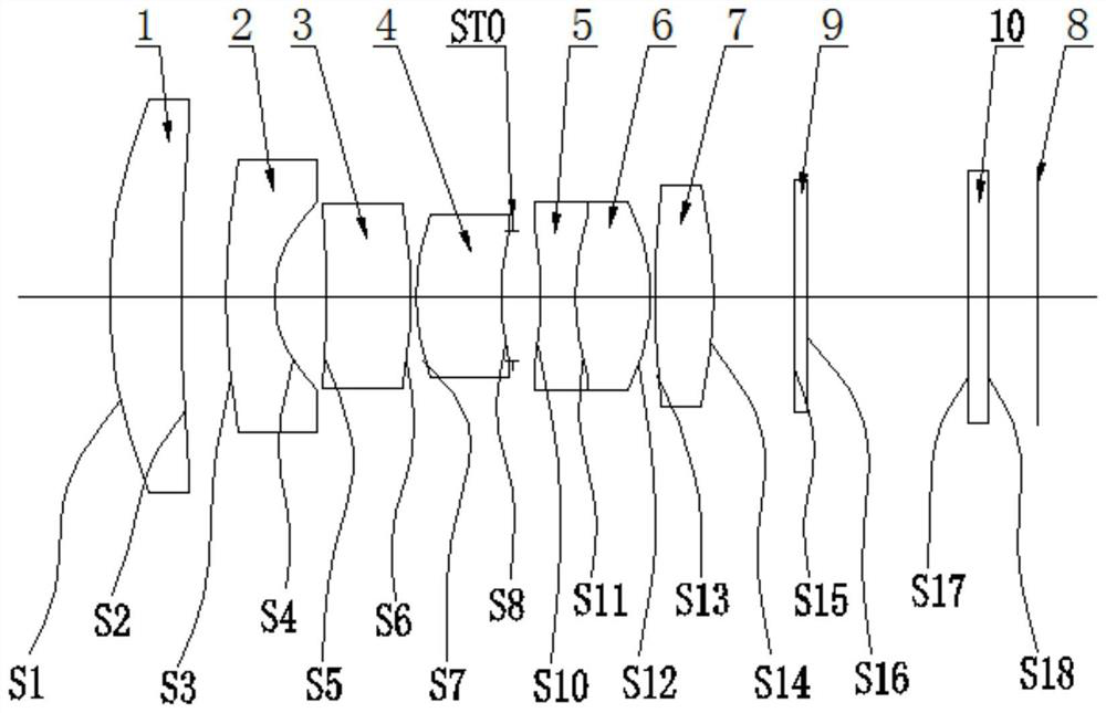 Fixed-focus optical system and lens