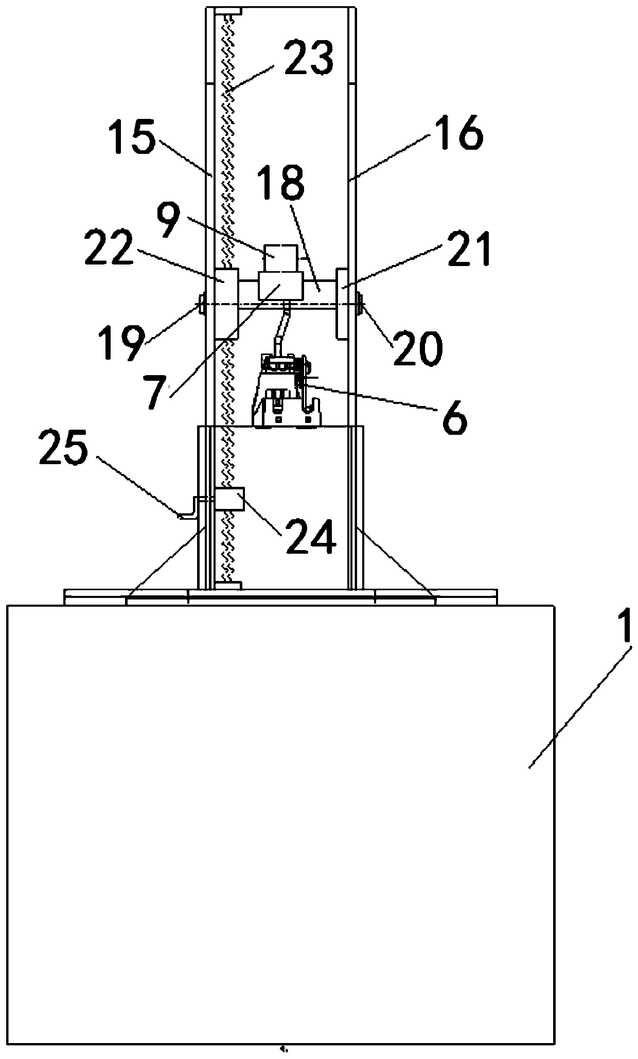 Gear shift performance test device and shift performance test method for automobile power system