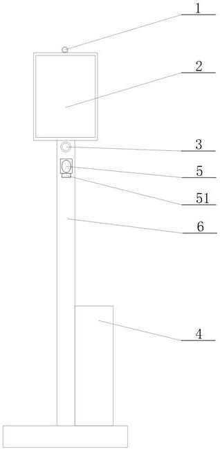 Warning device and system based on machine vision detection