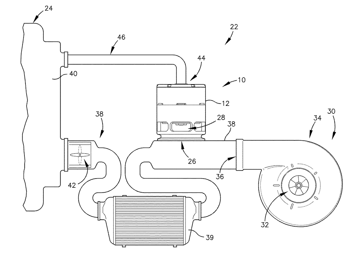 Multi-chamber blowoff valve