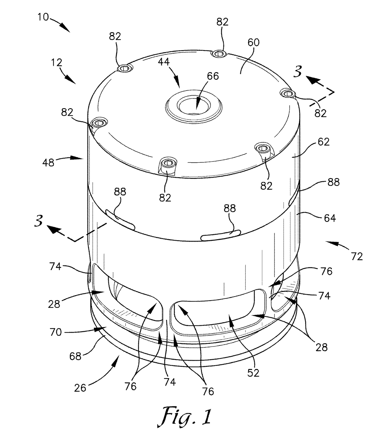 Multi-chamber blowoff valve