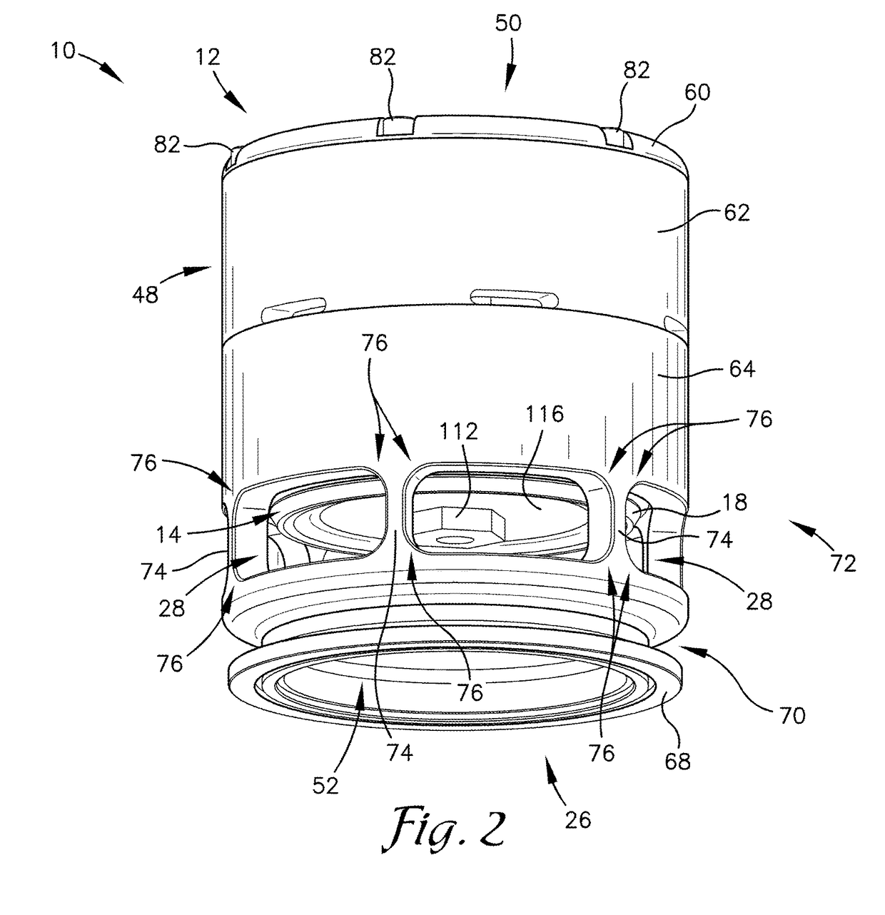 Multi-chamber blowoff valve