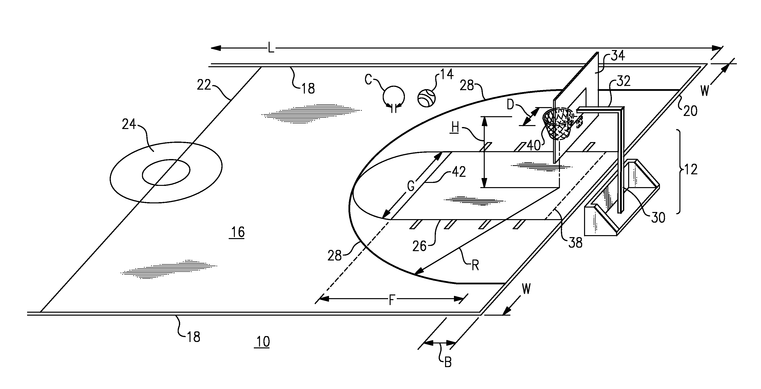 Scale Sports Court and Equipment