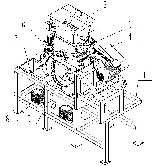 Sweet potato starch extraction device