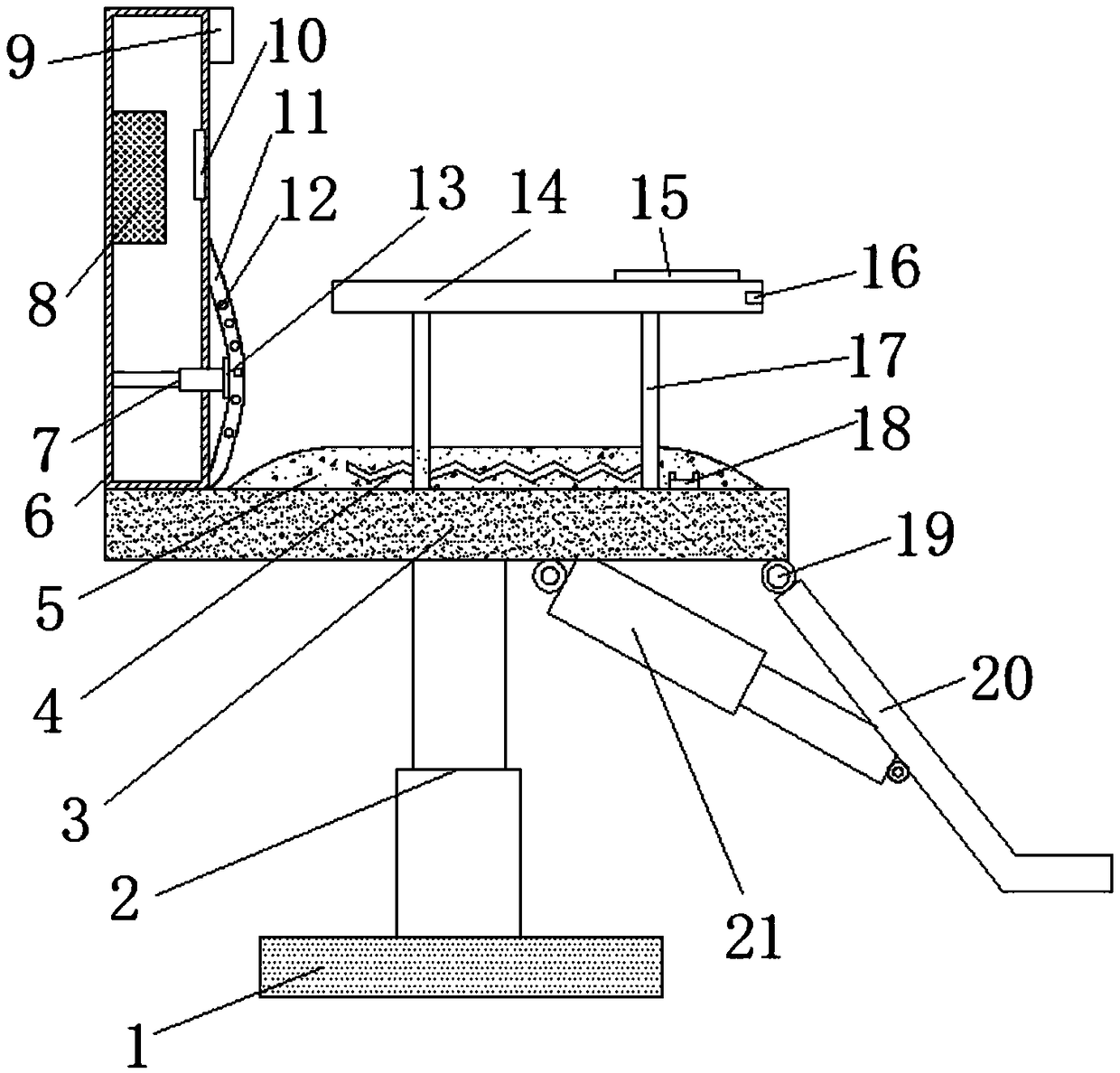 Temperature-adjustable seat for communication technology