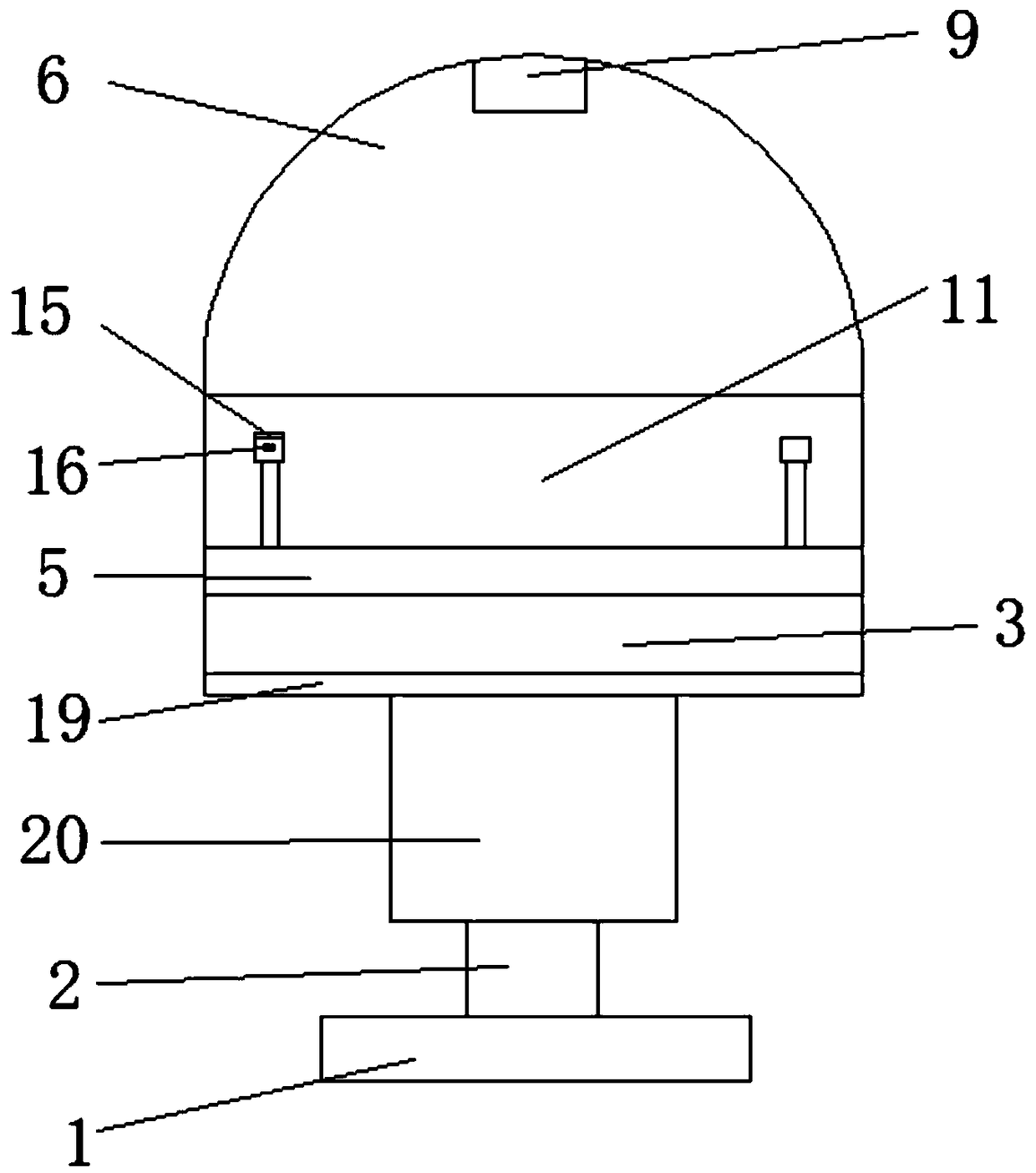 Temperature-adjustable seat for communication technology