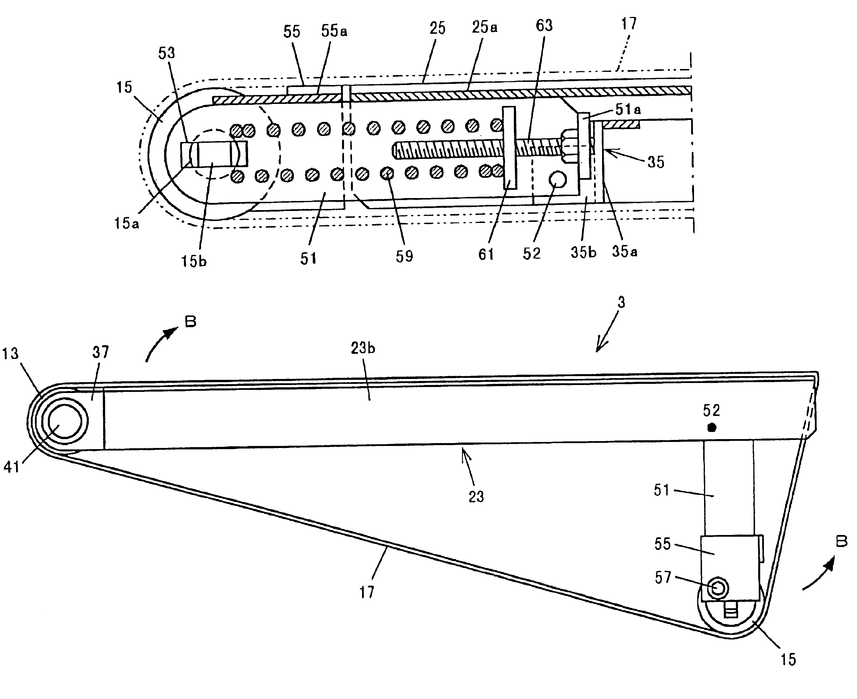 Conveyor apparatus and commodity inspecting equipment utilizing the same