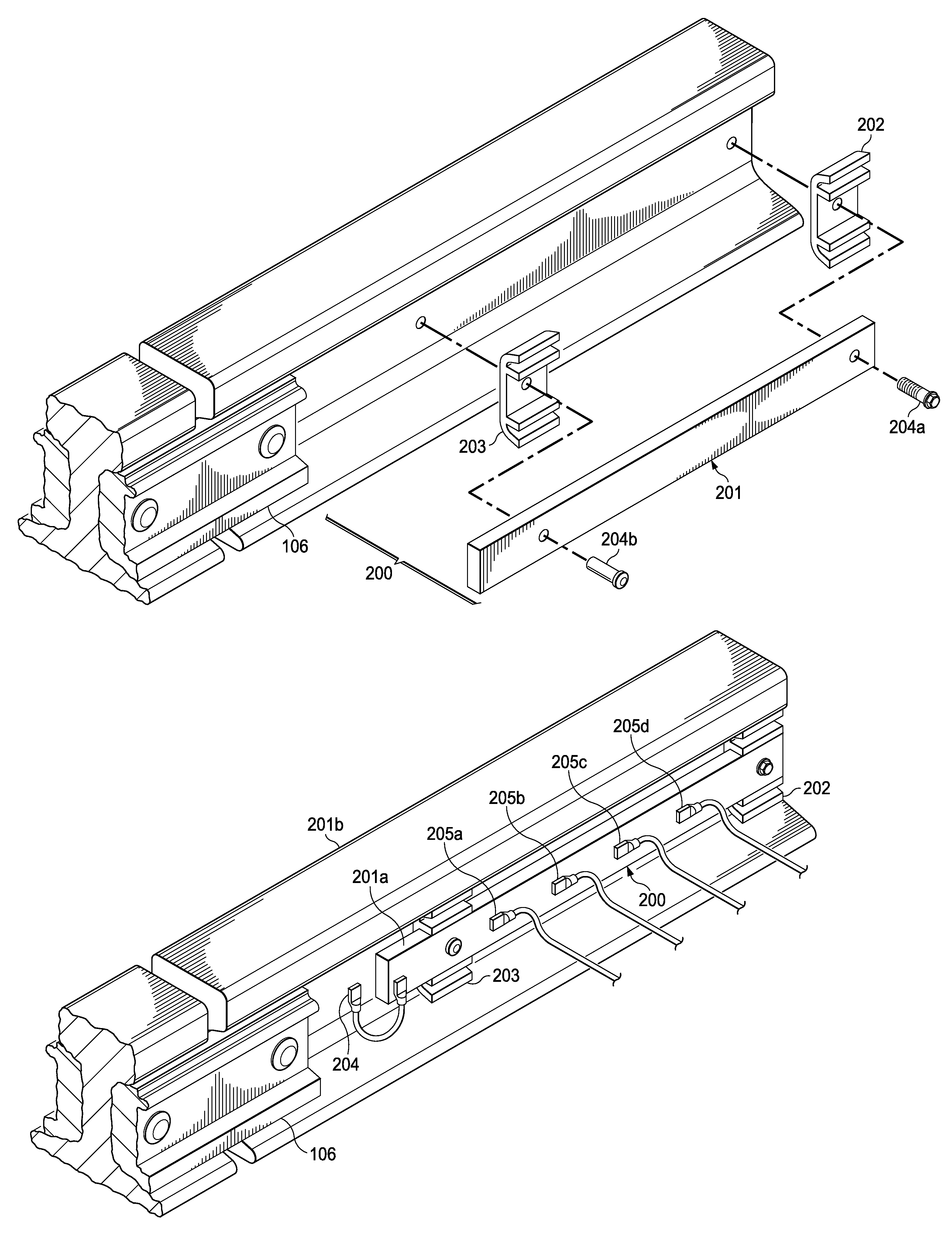 Methods and apparatus for establishing electrical connections to a railroad rail