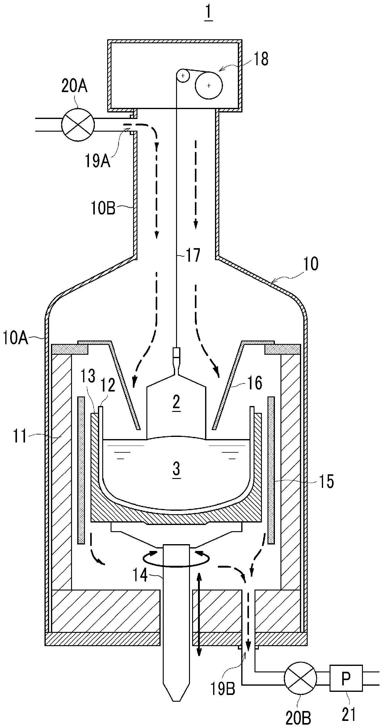 Method for producing silicon monocrystal