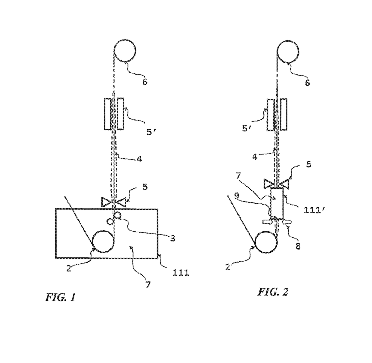 Electromagnetic device for stabilizing and reducing the deformation of a strip made of ferromagnetic material, and related process