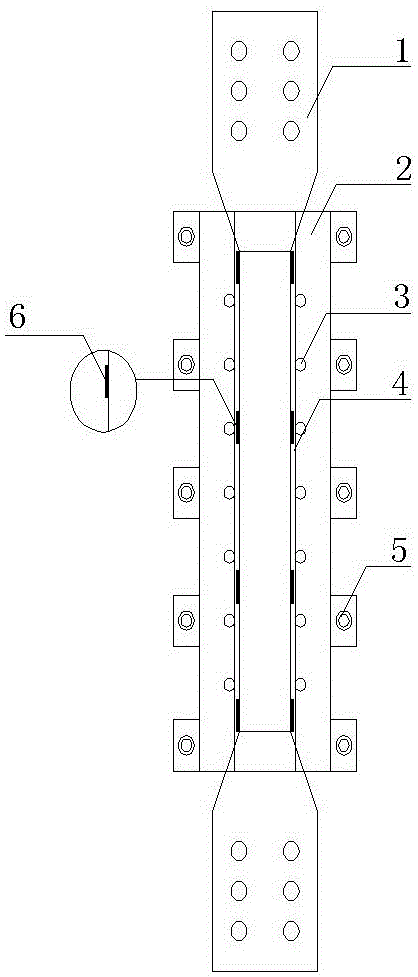 Double-tube constraining fabricated type anti-buckling supporting member