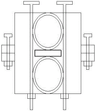 Double-tube constraining fabricated type anti-buckling supporting member